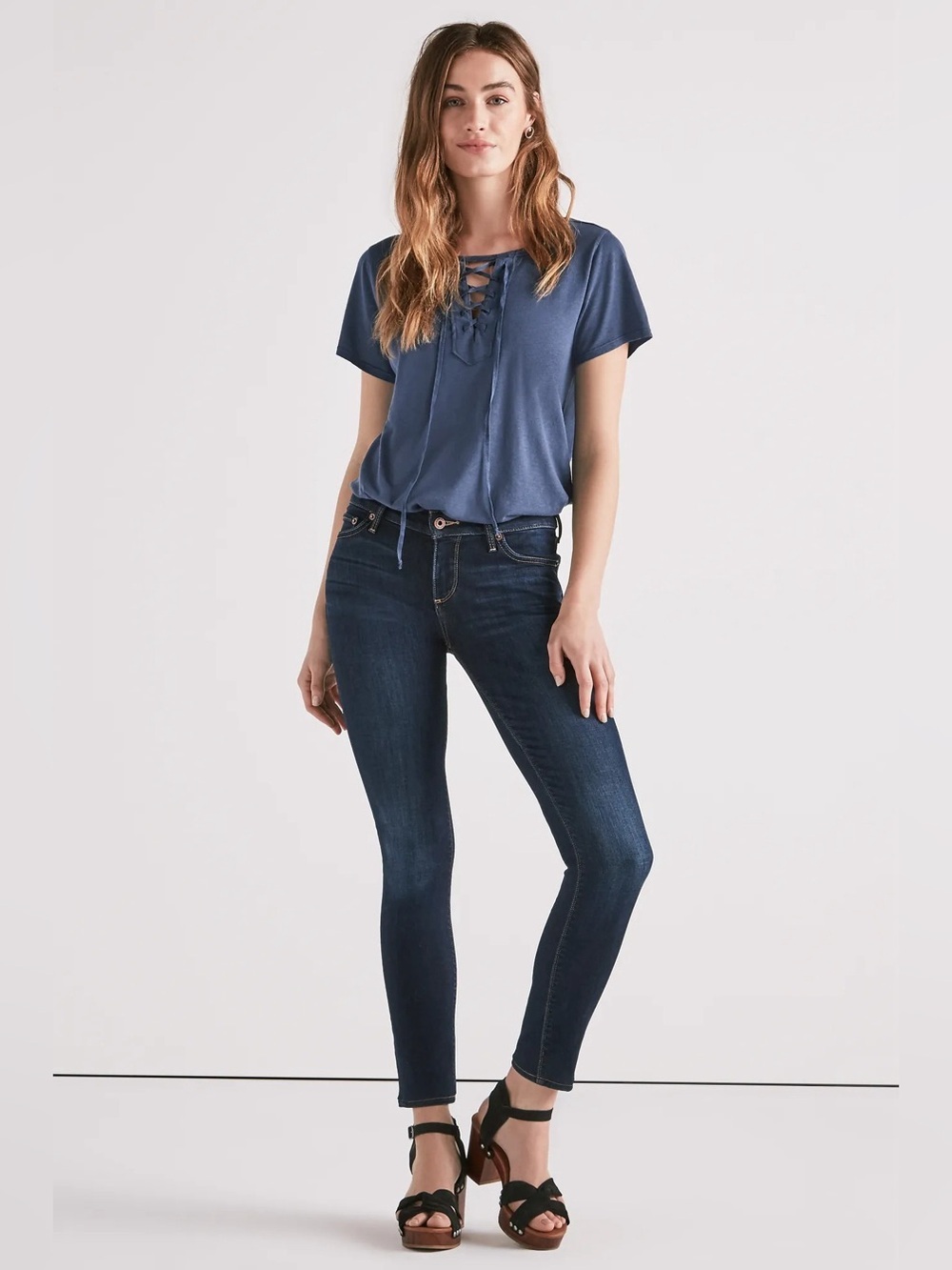 Lucky Brand Lolita Skinny Blue Jeans size 12‎ / 31